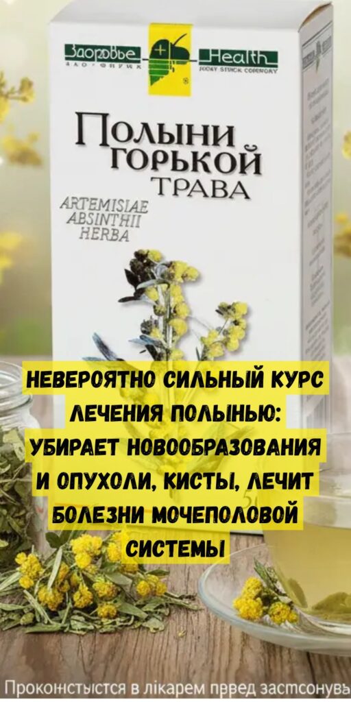Невероятно сильный курс лечения полынью: убирает новообразования и опухоли, кисты, лечит болезни мочеполовой системы