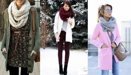 6 способов стильно носить шарф от модницы из Милана