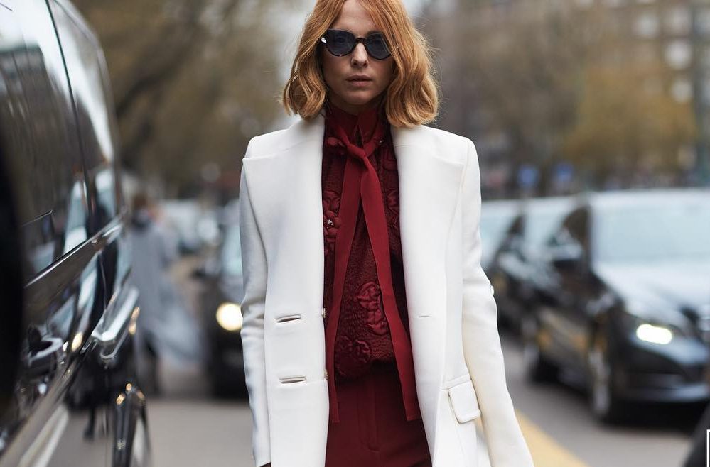 C чем носить белое пальто: 6 роскошных идей