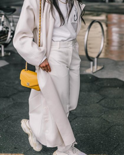 C чем носить белое пальто: 6 роскошных идей