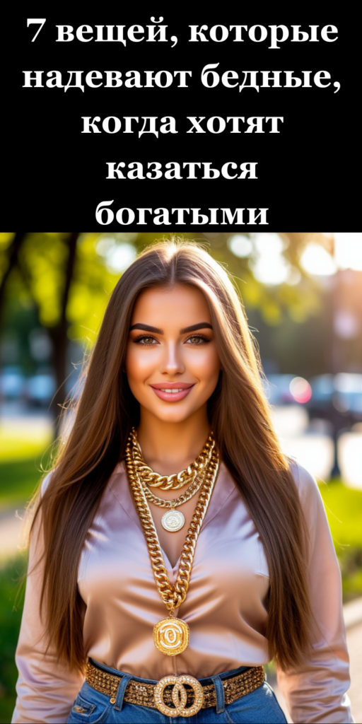 7 вещей, которые надевают бедные, когда хотят казаться богатыми