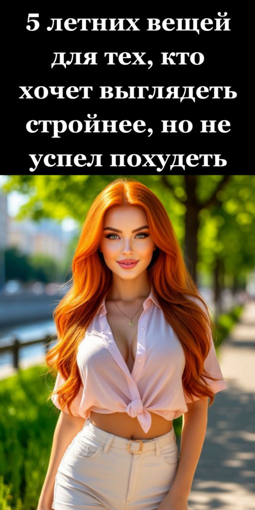 5 летних вещей для тех, кто хочет выглядеть стройнее, но не успел похудеть