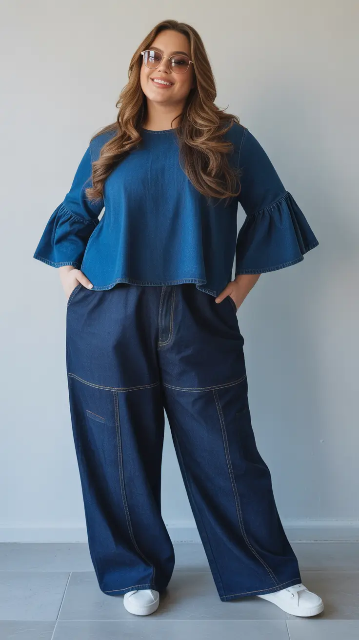 24 стильных образа для женщин с пышными формами: свежие, эффектные и трендовые образы