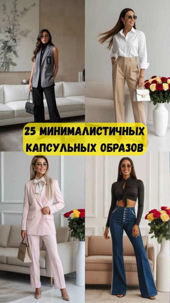 25 минималистичных капсульных образов: лаконично, шикарно и стильно без лишних усилий