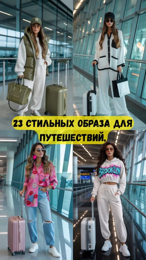 23 стильных образа для путешествий, которые сделают ваш образ в аэропорту безупречным