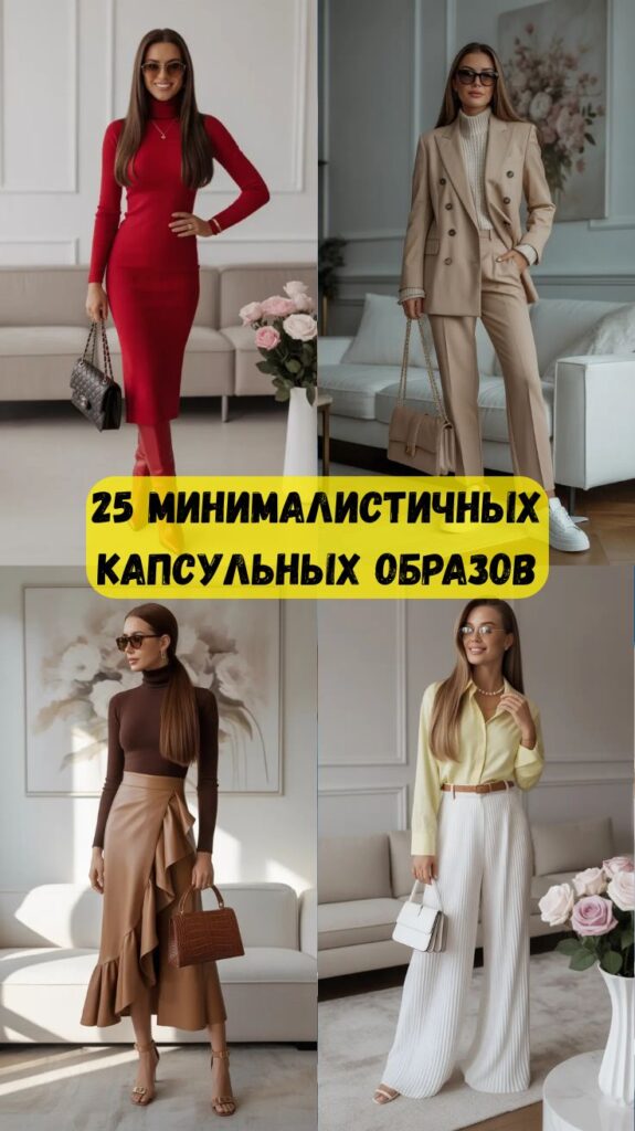 25 минималистичных капсульных образов: лаконично, шикарно и стильно без лишних усилий