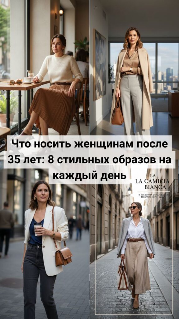 Что носить женщинам после 35 лет: 8 стильных образов на каждый день, которые выглядят дорого и актуально в 2026 году