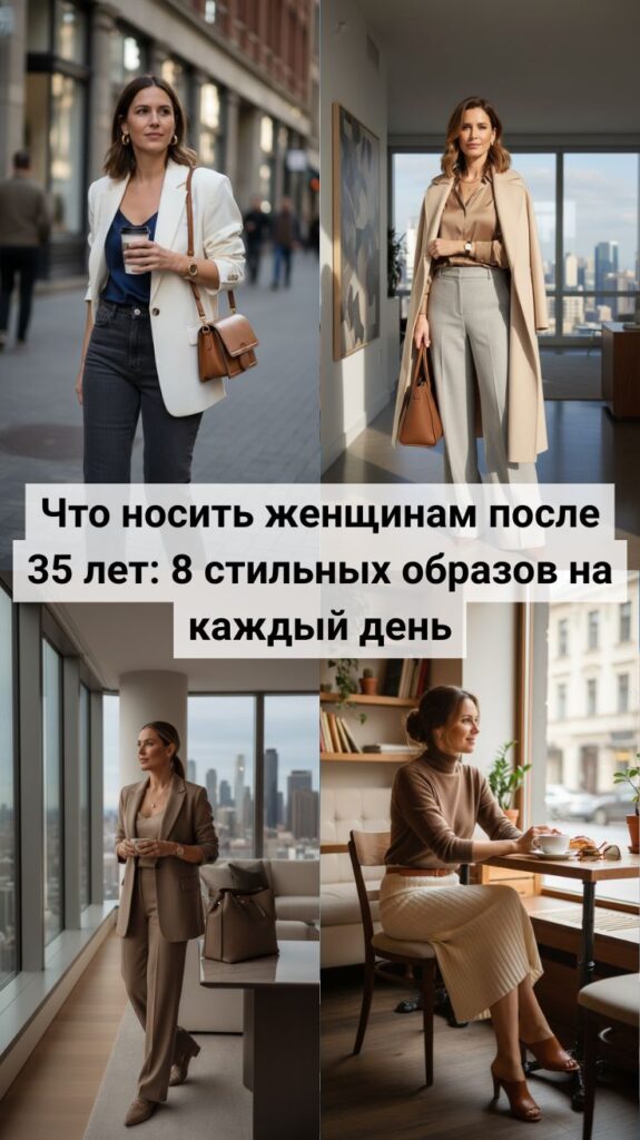 Что носить женщинам после 35 лет: 8 стильных образов на каждый день, которые выглядят дорого и актуально в 2026 году