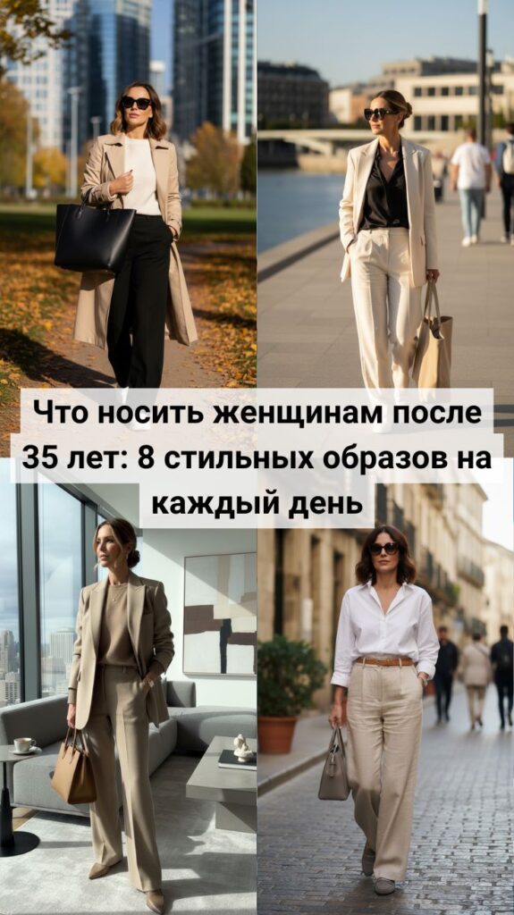 Что носить женщинам после 35 лет: 8 стильных образов на каждый день, которые выглядят дорого и актуально в 2026 году