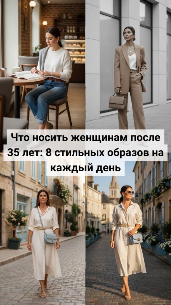Что носить женщинам после 35 лет: 8 стильных образов на каждый день, которые выглядят дорого и актуально в 2026 году