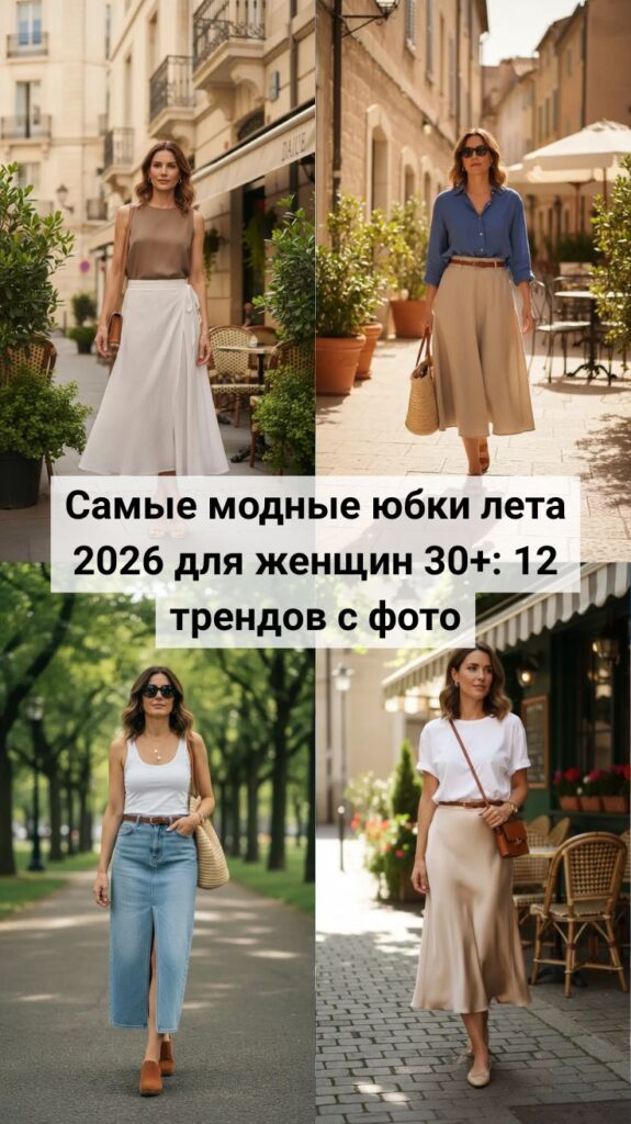 Самые модные юбки лета 2026 для женщин 30+