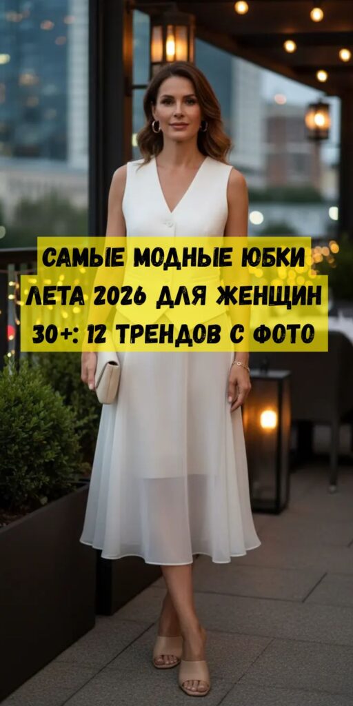 Самые модные юбки лета 2026 для женщин 30+