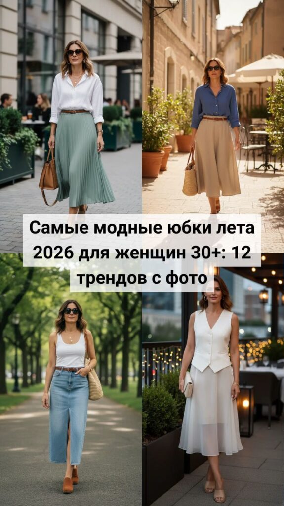 Самые модные юбки лета 2026 для женщин 30+