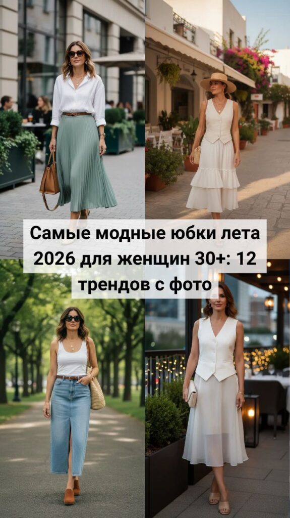 Самые модные юбки лета 2026 для женщин 30+