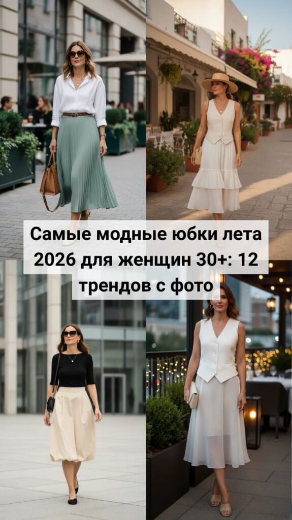 Самые модные юбки лета 2026 для женщин 30+