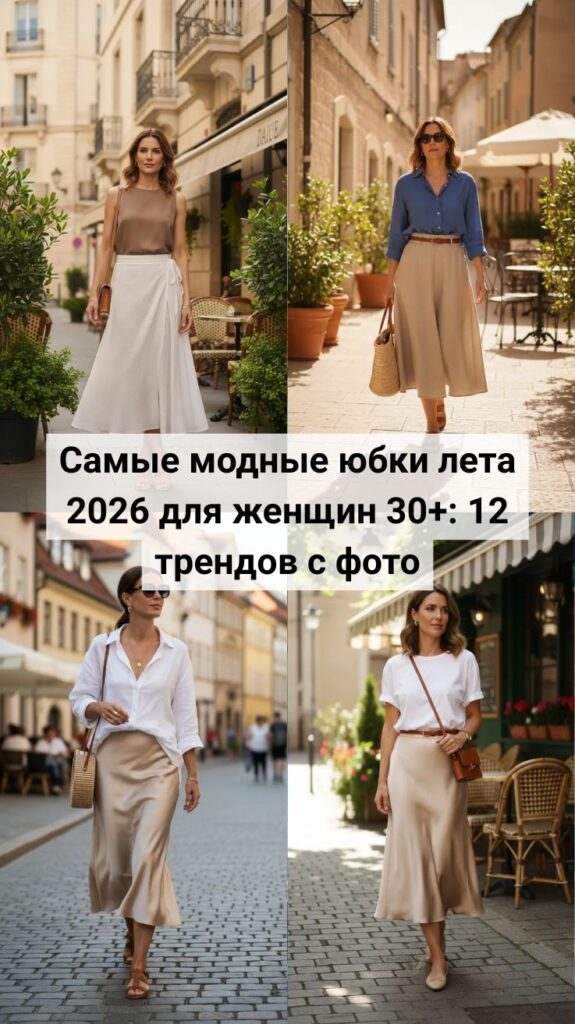 Самые модные юбки лета 2026 для женщин 30+