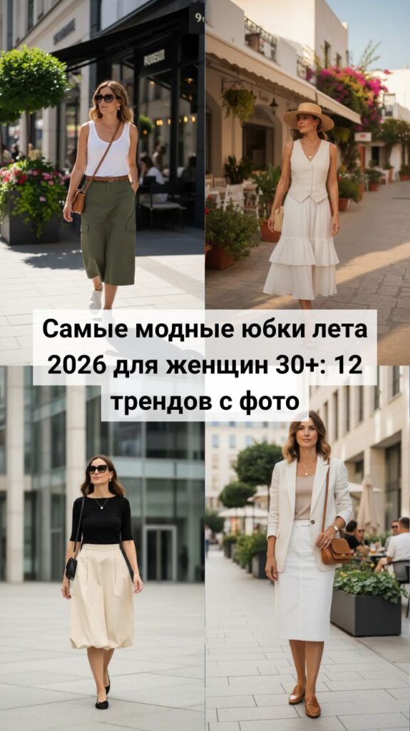 Самые модные юбки лета 2026 для женщин 30+