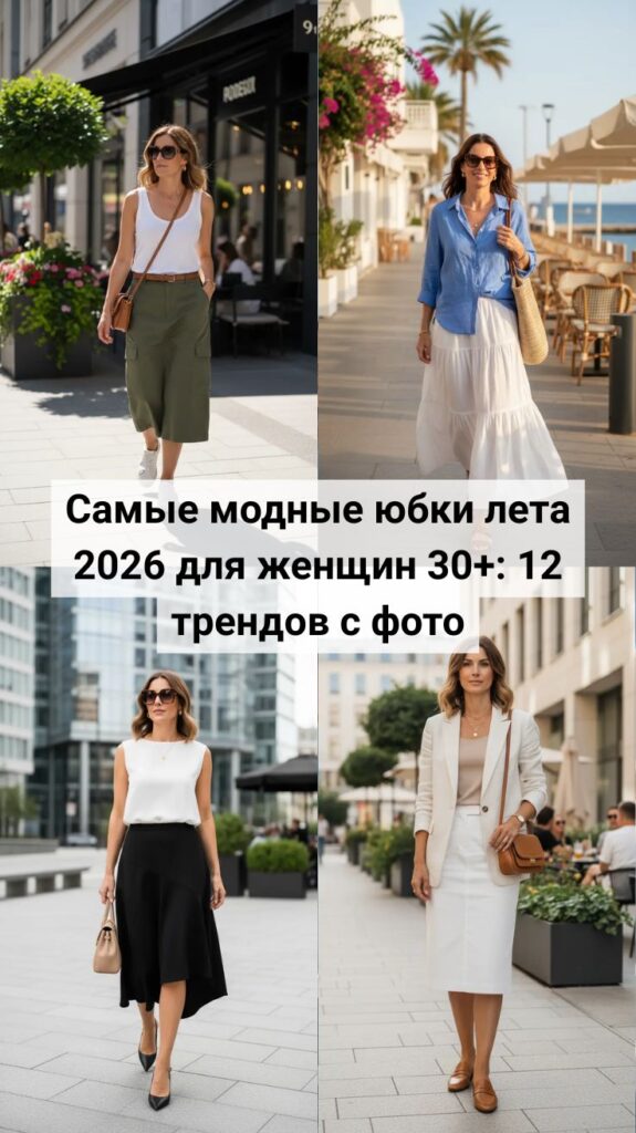 Самые модные юбки лета 2026 для женщин 30+