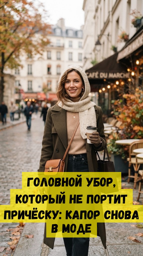 Головной убор, который не портит причёску: капор снова в моде Головной убор, который не портит причёску: капор снова в моде