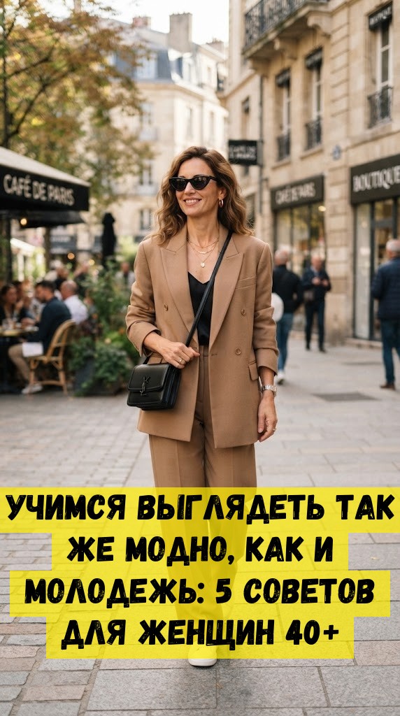 Учимся выглядеть так же модно, как и молодежь: 5 советов для женщин 40+