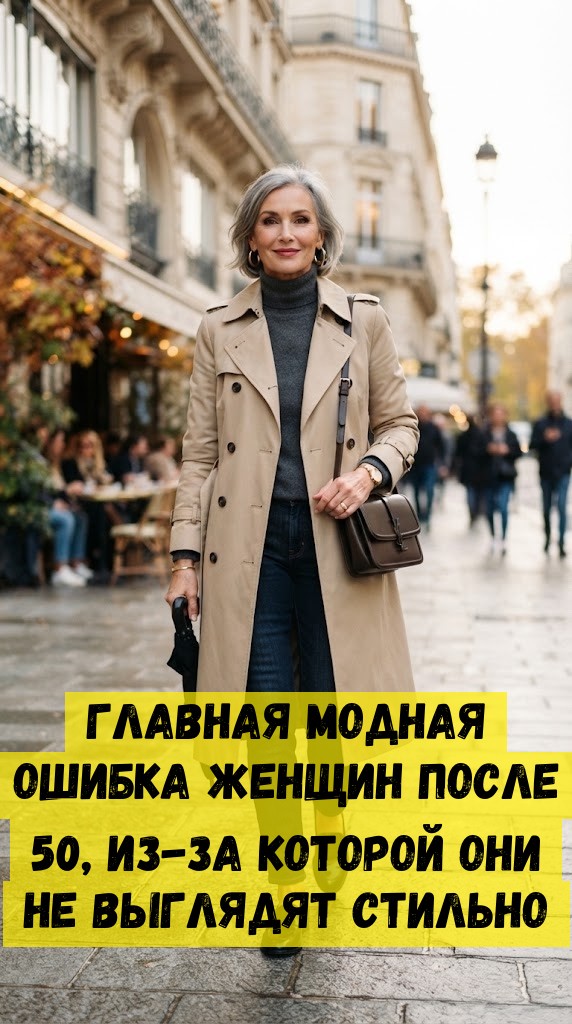 Главная модная ошибка женщин после 50, из-за которой они не выглядят стильно Главная модная ошибка женщин после 50, из-за которой они не выглядят стильно