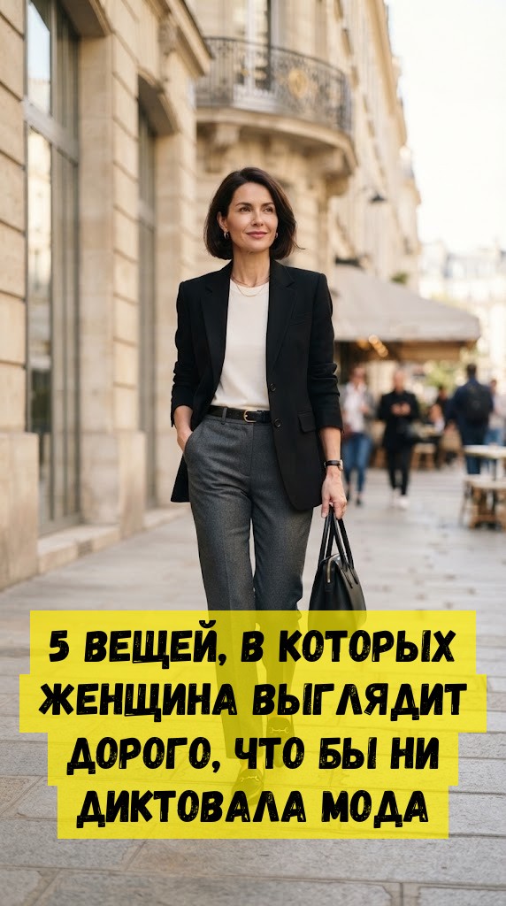 5 вещей, в которых женщина выглядит дорого, что бы ни диктовала мода