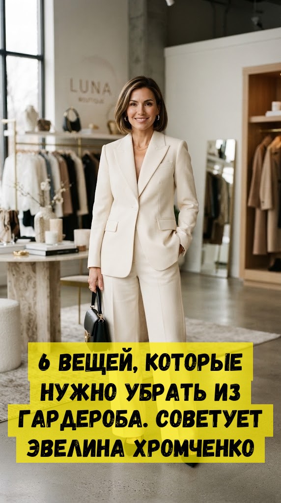 6 вещей, которые нужно убрать из гардероба. Советует Эвелина Хромченко
