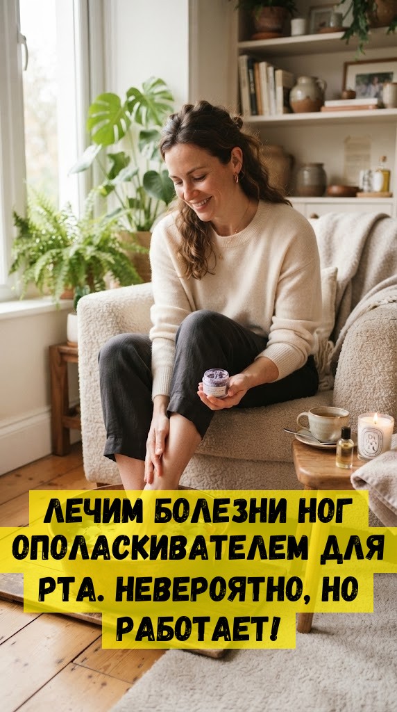Лечим болезни ног ополаскивателем для рта. Невероятно, но работает!