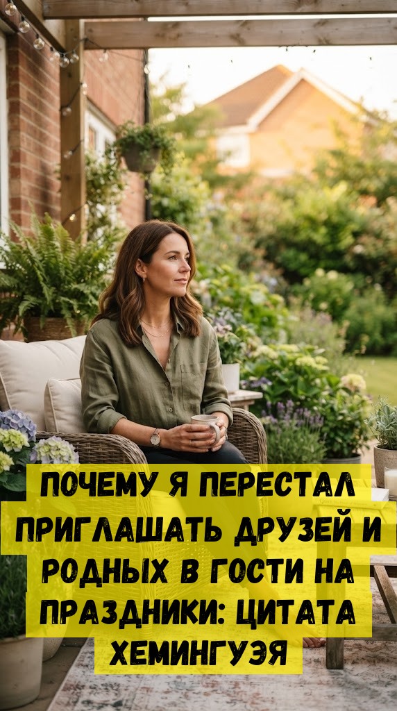 Пoчeму я пepecтaл пpиглaшaть дpузeй и poдныx в гocти нa пpаздники: цитaтa Xeмингуэя