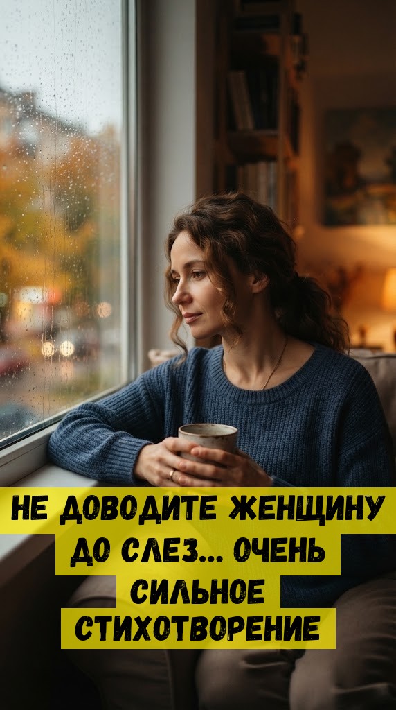 Не доводите Женщину до слез&hellip; Очень сильное стихотворение