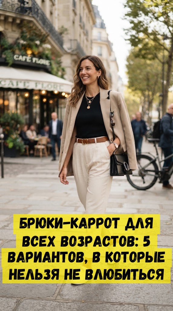 Брюки-каррот для всех возрастов: 5 вариантов, в которые нельзя не влюбиться