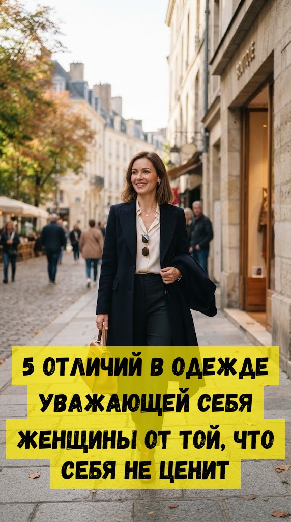 5 отличий в одежде уважающей себя женщины от той, что себя не ценит