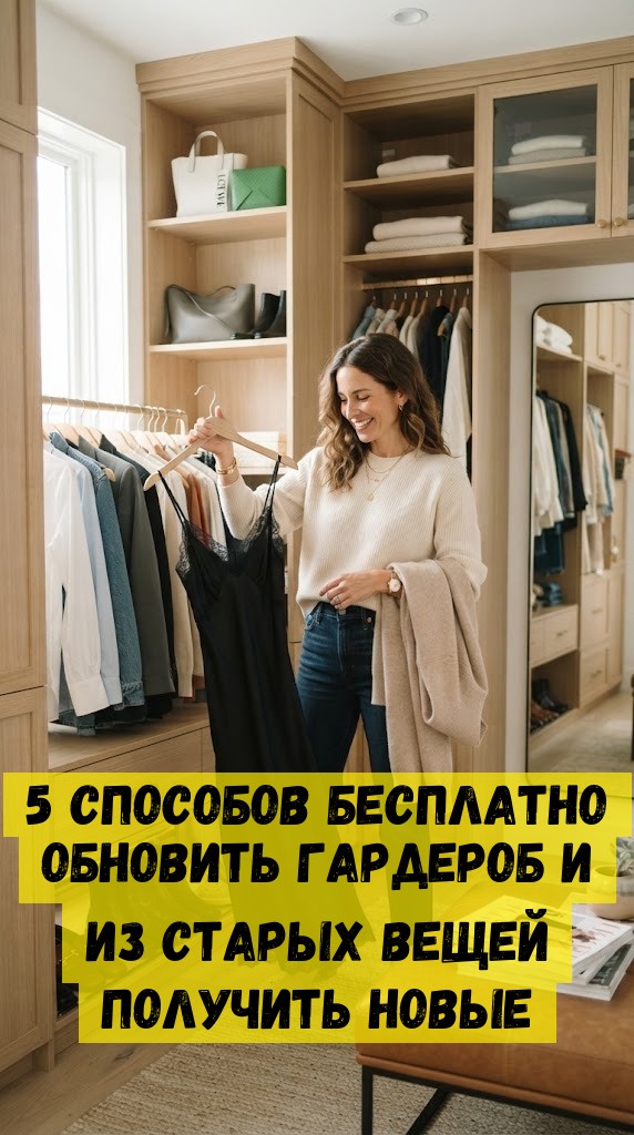 5 способов бесплатно обновить гардероб и из старых вещей получить новые