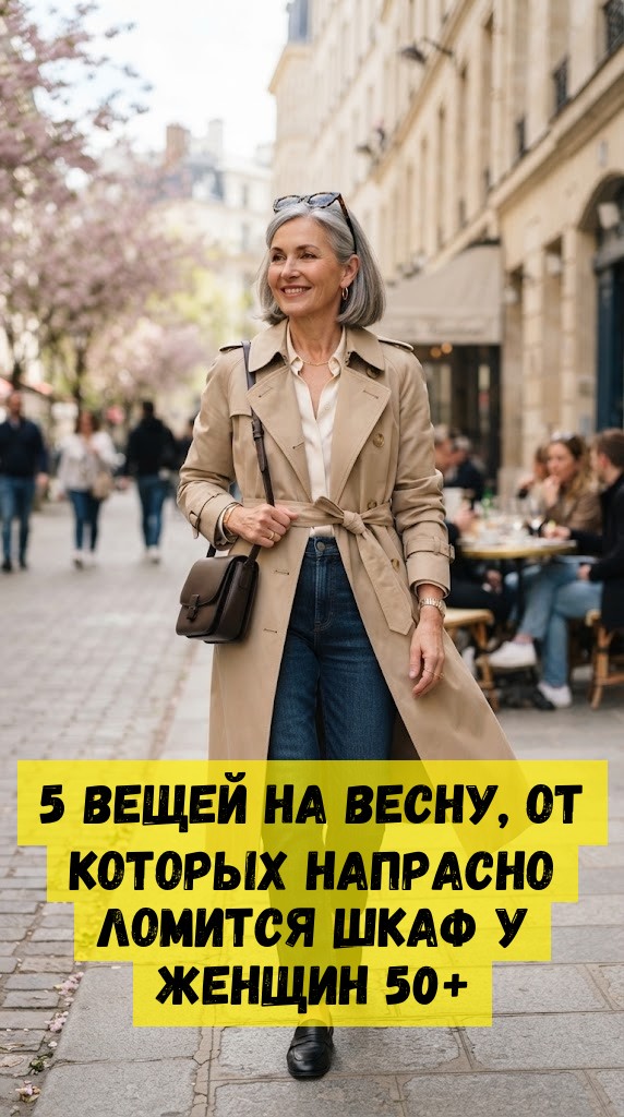 5 вещей на весну, от которых напрасно ломится шкаф у женщин 50+ 5 вещей на весну, от которых напрасно ломится шкаф у женщин 50+