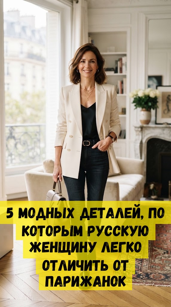 5 модных деталей, по которым русскую женщину легко отличить от парижанок