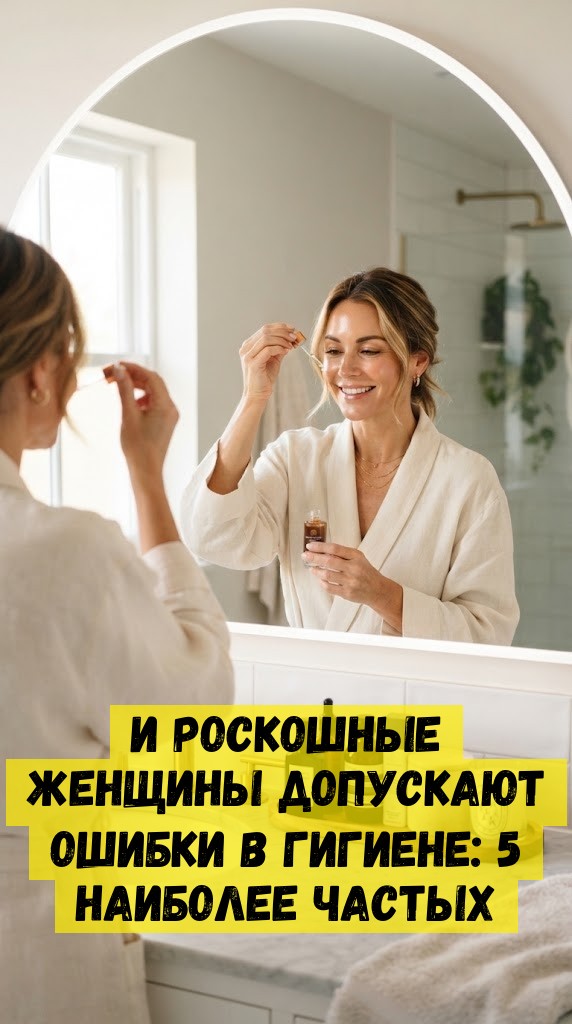 И роскошные женщины допускают ошибки в гигиене: 5 наиболее частых