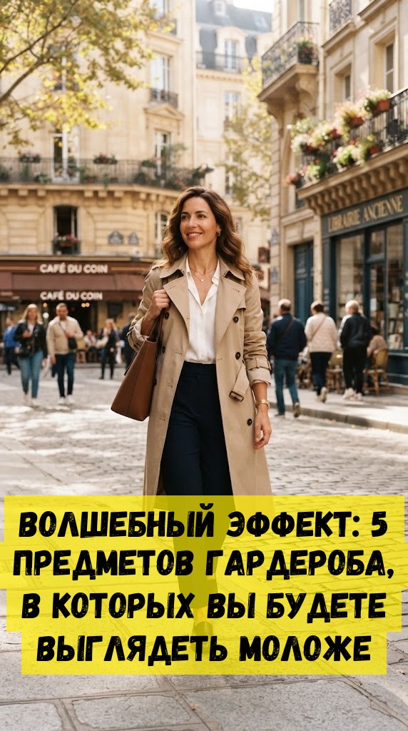 Волшебный эффект: 5 предметов гардероба, в которых вы будете выглядеть моложе