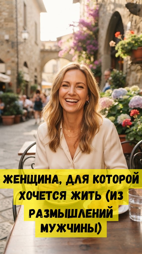 Женщина, для которой хочется жить (из размышлений мужчины)
