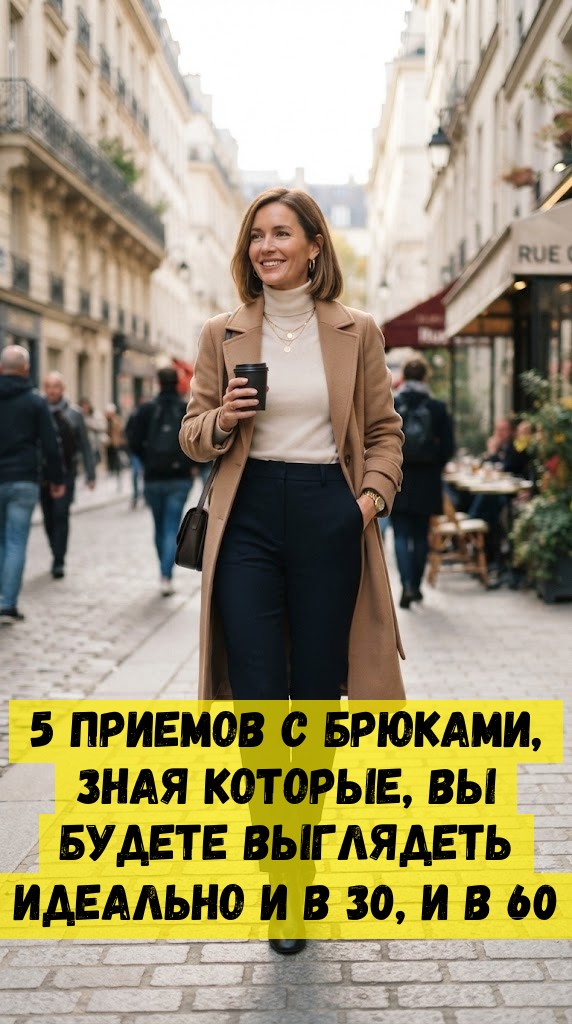 5 приемов с брюками, зная которые, вы будете выглядеть идеально и в 30, и в 60