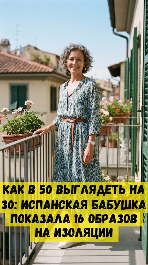 Как в 50 выглядеть на 30: испанская бабушка показала 16 образов на изоляции