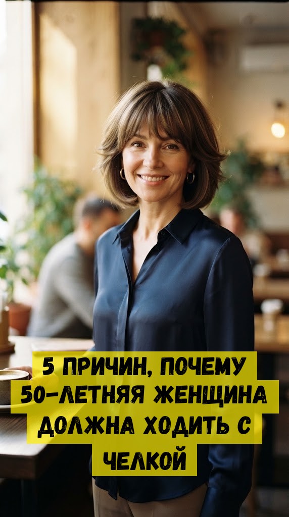 5 причин, почему 50-летняя женщина должна ходить с челкой