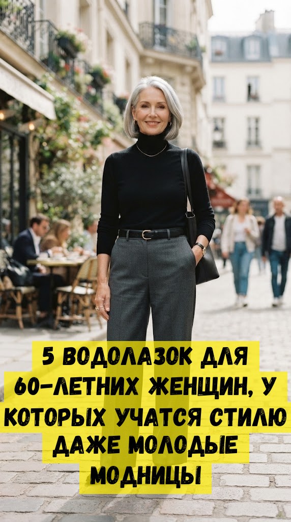 5 водолазок для 60-летних женщин, у которых учатся стилю даже молодые модницы