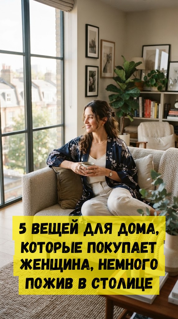 5 вещей для дома, которые покупает женщина, немного пожив в столице