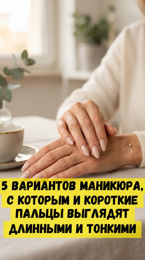 5 вариантов маникюра, с которым и короткие пальцы выглядят длинными и тонкими
