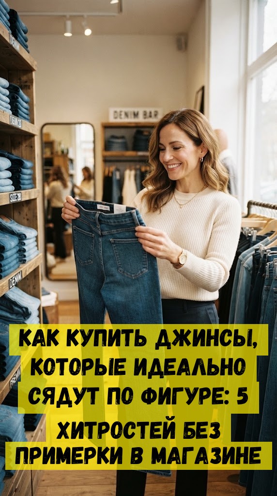 Как купить джинсы, которые идеально сядут по фигуре: 5 хитростей без примерки в магазине