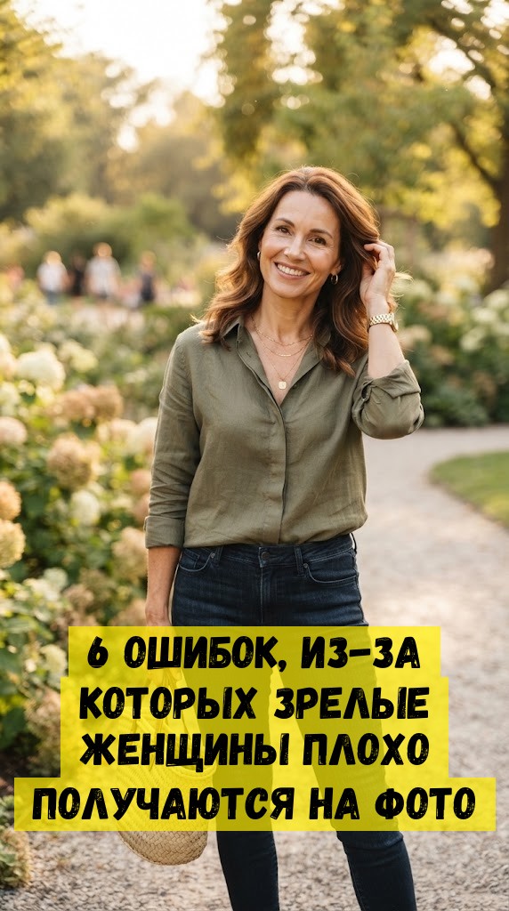 6 ошибок, из-за которых зрелые женщины плохо получаются на фото