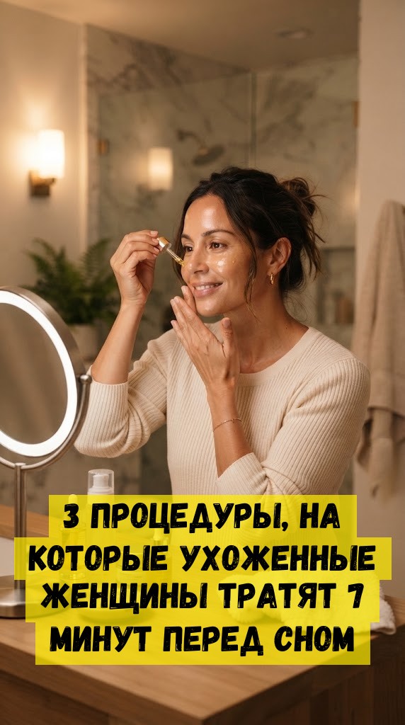 3 процедуры, на которые ухоженные женщины тратят 7 минут перед сном