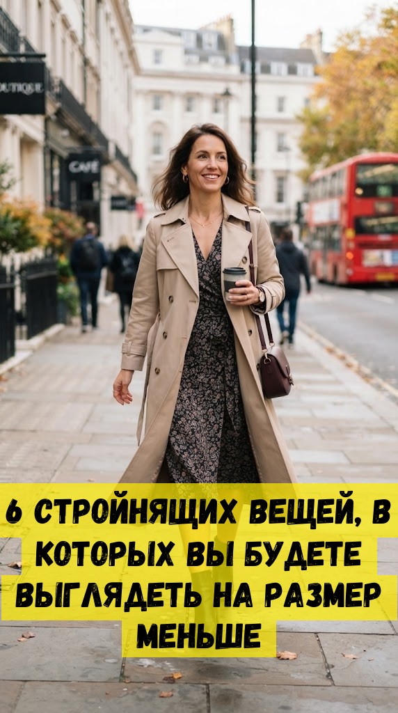 6 стройнящих вещей, в которых вы будете выглядеть на размер меньше