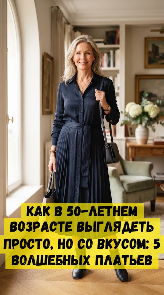 Как в 50-летнем возрасте выглядеть просто, но со вкусом: 5 волшебных платьев