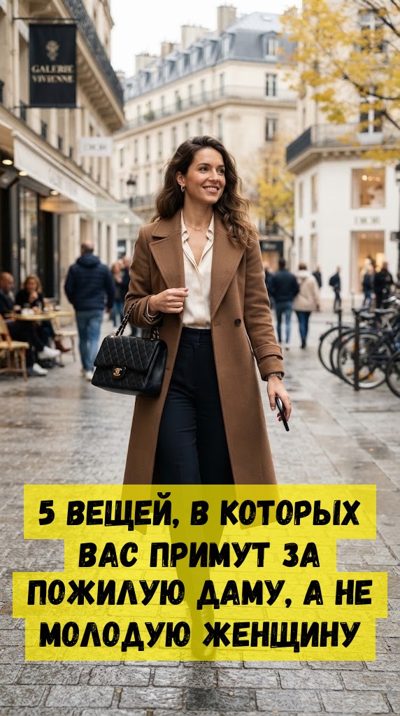 5 вещей, в которых вас примут за пожилую даму, а не молодую женщину